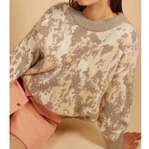 FRNCH Paris Camo Print Oversized Crew Neck Sweater - Picture 5 of 5